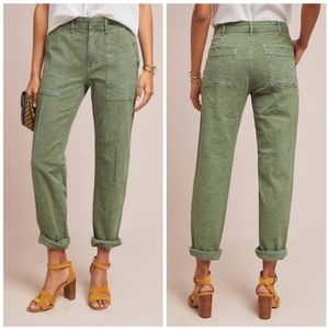 Anthropologie Jacquard Wanderer Utility Pants